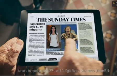 Sunday Times has UK's most popular digital newspaper edition - beating Mail and Mirror